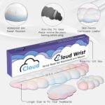 4 in 1 Ergonomic Leather Cloud Wrist Rest Keyboard and Mouse Pad & Coaster | Full 4-Piece Set, Non-Slip PU Base, Soft Memory Foam Comfort For Long Work/Gaming Hours, Cute Desk Decor, Easy To Clean - Image 5
