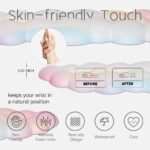 4 in 1 Ergonomic Leather Cloud Wrist Rest Keyboard and Mouse Pad & Coaster | Full 4-Piece Set, Non-Slip PU Base, Soft Memory Foam Comfort For Long Work/Gaming Hours, Cute Desk Decor, Easy To Clean - Image 7