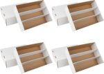 4 Pack Trading Card Storage Box, 2340 Count Card Storage Box White Sports Cards Storage Box Card Organizer Box Trading Card Box for Storing Protecting and Organizing Soccer Basketball Game Cards - Image 2
