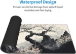 Japanese Mouse Pad, Large Japanese Desk Mat, XL Anime Gaming Keyboard Mat, Non-Slip Rubber Base, Big Extended Desk Protector for Home Office, 31.5”x11.8” - Image 7