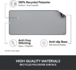 Logitech Desk Mat - Studio Series, Multifunctional Large Desk Pad, Extended Mouse Mat, Office Desk Protector with Anti-Slip Base, Spill-Resistant Durable Design, in Mid-Grey - Image 5