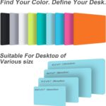Leather Desk Pad Protector,Non-Slip Desk Pad,on-Slip PU Leather Large Mouse Pad,Easy Clean Desk Protecor Mat,Writing Pad for Office Work/Home/Decor(Black, 23.6" x 13.7") - Image 5