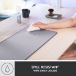Logitech Desk Mat - Studio Series, Multifunctional Large Desk Pad, Extended Mouse Mat, Office Desk Protector with Anti-Slip Base, Spill-Resistant Durable Design, in Mid-Grey - Image 4