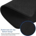 Large Extended Gaming Mouse Pad with Stitched Edges, (31.5X15.7In) Durable Non-Slip Natural Rubber Base, Waterproof Computer Keyboard Pad Mat for Esports Pros/Gamer/Desktop/Office/Home-Black - Image 5