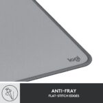 Logitech Desk Mat - Studio Series, Multifunctional Large Desk Pad, Extended Mouse Mat, Office Desk Protector with Anti-Slip Base, Spill-Resistant Durable Design, in Mid-Grey - Image 7