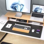 Aothia Leather Desk Pad Protector, Mouse Pad, Office Desk Mat, Non-Slip PU Leather Desk Blotter, Laptop Desk Pad, Waterproof Desk Writing Pad for Office and Home (Black,36" x 17") - Image 10