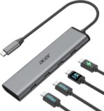 Acer 10Gbps USB C Hub with 4K@60Hz USB-C Display Output for Laptop | 4 Port USBC Splitter with 100W PD Port, 2*USB-C 3.2 Data, USB C Dongle for MacBook Neo/Pro/Air, iPad Pro and Type-C Devices - Image 2