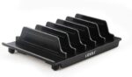Adjustable Universal Multi Device Organizer Dock Stand Holder, Tablet Cell Phone Desktop Stand for iPhone Samsung Galaxy Google Nexus Kindle (Black)- No Charging Port - Image 2