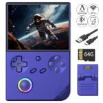 Anbernic RG40XX V Retro Handheld Game Console with Linux System 4'' IPS Screen Built-in 64G Card Preloaded Games 4753+ RG 40XXV Portable Gaming Console RG40XXV Supports 5G WiFi HDMI Bluetooth 4.2 Blue - Image 2