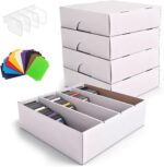 CHAIARRY 4-pack Sports Card Storage Boxes 3200 Count, Cardboard Trading Card, Large Capacity Card Cases for Baseball Cards, Sports Cards, TCG, MTG & All Trading Card Games - Image 2