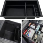 Center Console Organizer Compatible with 2015-2020 Chevy Yukon Tahoe Suburban and 2014-2018 GMC Sierra Silverado Tray Accessories Armrest Storage-Full Console w/Bucket Seats ONLY - Image 2