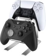 Controller Holder – 2 Tier Universal Aluminum Display Stand Accessories PC Gaming Desk Decor Stuff Gamer Gifts for Xbox Series X S, Elite 2, PS5, PS4, PS3, Switch Pro and Almost All Controller - Image 2