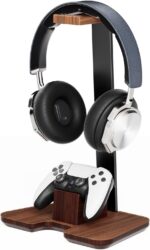 Controller Stand Wood Headphone Stand for Desk Gaming Desk Accessories Controller Holder for Gaming Equipment Headset Holder Gift for Father,Son,Husband,Boyfriend - Image 2