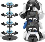 Headset Stand 4 Tiers for Desk, Rotatable Gaming Controller Stand for PS5/PS4/Xbox/Switch2/PS Portal/Phone, Universal PC Gamer Gift Accessory Controller/Headphone Holder for 12 Packs Controller - Image 2