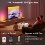 Ledagic Led Light Bar with Music Sync, Color Changing TV Backlight App & Remote Control, IC+RGB & W Smart RGB Light Bar, USB Powered Led Lights for TV, PC Room Monitor Backlight Gaming Accessories - Image 2