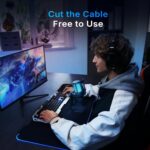 MAONO DGM20W Wireless Gaming Microphone for PC & Smartphones | USB-C Receiver, Clear Voice, Noise Reduction, Software Control, Custom RGB, Mute, Desk Stand, for Creators, Discord Streaming - Image 2