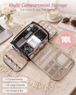 Marscamd Cable Organizer Bag for Travel Cords & Chargers, Black | Fits Tech Accessories & Electronics, Storage Pouch for Home or Travel - Image 2