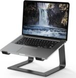 Tonmom Laptop Stand for Desk, Aluminum Laptop Riser Holder, Removable Metal Notebook Stand Ventilated Cooling Computer Riser Compatible with 10-15.6” Laptops - Image 2