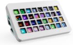 TreasLin/VSDinside Stream Dock XL Advanced Studio Controller, 32 Macro Keys, Trigger Actions in Apps and Software Like OBS, Twitch, YouTube and More, Works with Mac and PC, Stream Controller XL White - Image 2