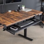 VIVO Black Extra Large 34 x 11 in Under Desk Keyboard Tray, MOUNT-KB15EB | Keyboard Tray for Typing, Slide Out Platform, Extra Sturdy C-Clamp Mount System, Computer Drawer, Black Frame - Image 2