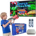 Video Game Console with 100+ Games, Handheld Video Game Console for Kids | Plug and Play Video Games for TV, Shooting Games,Game Gun with 2 GameController, Xmas Birthday Toy Gift for Boys Girls Age 3+ - Image 2