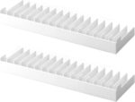 Video Game Storage Holder for PS5/ PS4/ PS3/ PS2/ Xbox One/Xbox 360 and Xbox Series X/S/Wii/Switch/Switch 2 Game Cases, DVD and Blu-Ray Organizer for Desk (2 PCS) - Image 2