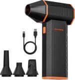 WOLFBOX MegaFlow 50 Compressed Air Duster-110000RPM Super Power Electric Air Duster, 3-Gear Adjustable Mini Blower with Fast Charging, Dust Blower for Computer, Keyboard, House, Outdoor and Car - Image 2
