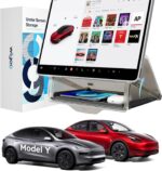 Wigoo Under Screen Organizer for Model Y 2019~2026, Including Model Y Juniper 2025~2026 (Standard, Premium & Performance), Concealed Center Console Organizer Tray, Quick & Stable Installation - Image 2