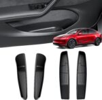 Wigoo for Tesla Model Y Juniper Door Pocket Liners Accessories, 4PCS | Protective Design, Neat Organization, Door Side Storage Box for Model Y Juniper 2025~2026 - Image 2