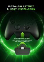 Wireless Gaming Headset for Xbox Series X|S, Xbox One, PS5, PS4, Blackgreen | Bluetooth 5.3, 3D Surround Sound, Rotatable Earmuffs, Gaming Headphones with Noise Canceling Microphones - Image 2