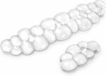 eulps Ergonomic Gel Keyboard Wrist Rest Set, Soft Gel Palm Rest for Keyboard and Mouse, Clear Wrist Support Pad for Typing and Gaming Pain Relief, Non-Slip Base for Computer Laptop (Cloud) - Image 2