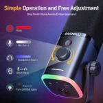 MAONO PD100X USB/XLR Podcast Microphone for PC,Gaming Streaming Dynamic Mic | Noise Reduction,Tap to Mute,Custom RGB, Maono Link Support,Volume & Gain Control,Desktop Stand,for Computer Recording,Meeting - Image 7