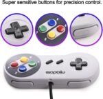 2 Pack USB Controller for SNES Retro Gaming, miadore SNES USB Classic Gamepad Joypad Gamestick for Windows PC MAC Linux Retropie Raspberry Pi 3 - Image 4