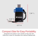Verbatim 64GB Store ‘n’ Go Dual OTG USB 3.2 Gen 1 Flash Drive for USB-C Devices – 2 in 1 Type C Thumb Drive - Image 6