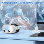 YUANHOT 20000mWh Battery Pack for Meta Quest 3S/3/2, VR Power Bank, 2-Pack | PD 18W Fast Charger, Lightweight VR Headset Battery, Extended 2-4H Playtime, for Oculus Quest 3/Quest 2 Accessories - Image 4