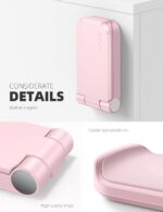 Lamicall Headphone Stand, Sticky Headset Hanger, Adhesive Headphone Holder | Headset Hook Mount Clip Under Desk, Earphone Clamp for Airpods Max, HyperX, Sennheiser, Pink - Image 6