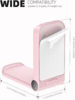 Lamicall Headphone Stand, Sticky Headset Hanger, Adhesive Headphone Holder | Headset Hook Mount Clip Under Desk, Earphone Clamp for Airpods Max, HyperX, Sennheiser, Pink - Image 7