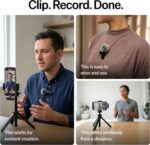 Mini Mic Pro (Latest Model – #1 Microphone for iPhone & Android, Wireless Mini Microphone, Clear Voice, Noise Cancelling, Lavalier Mic for TikTok, YouTube & Interviews - Image 3