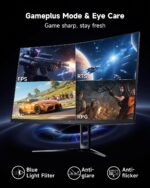 KTC 32 Inch Curved Gaming Monitor, QHD 180Hz Monitos 1440P oc 185Hz, H32S5 | 2K 2560x1440 Curve Monitor Gamer 1500R, 1MS w/ Adaptive Sync, 5000:1, HDMI Displayport, Tiltable, Eye Care, Vesa Mount - Image 9