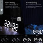 3D LED Digital Wall Clock ,9.7", Large Display Table/ Desk Clock with Remote Control 12/24H Temperature (White Light) - Image 4