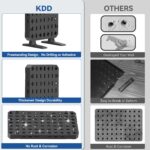 KDD 6 in 1 RGB Gaming Desk Accessories - No Drill Desk Organizer with Phone Stand/Storage Box/Headset & Controller Holder/Hooks, Freestanding Gaming Pegboard for Office & Home Desktop Decor Organizer - Image 5